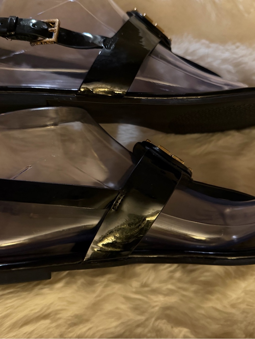 🔥Final price unless bundled. Tory Burch Black Patent leather Thong Sandals - Picture 7 of 9